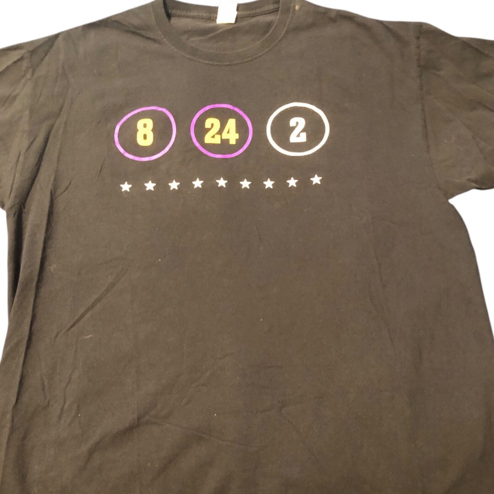 Kobe Bryant Tribute Mamba 8 24 2
 T-shirt XL Black